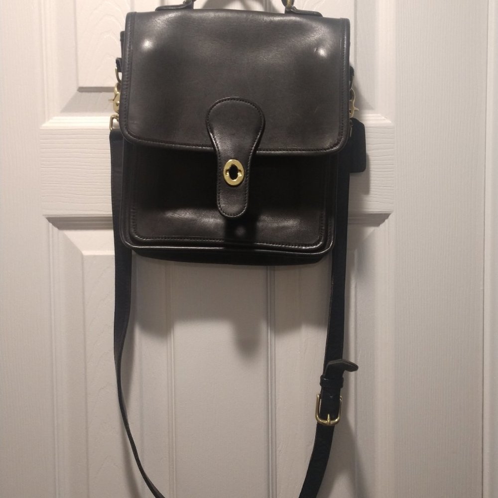 Vintage Coach Station Crossbody Leather 80s Bag